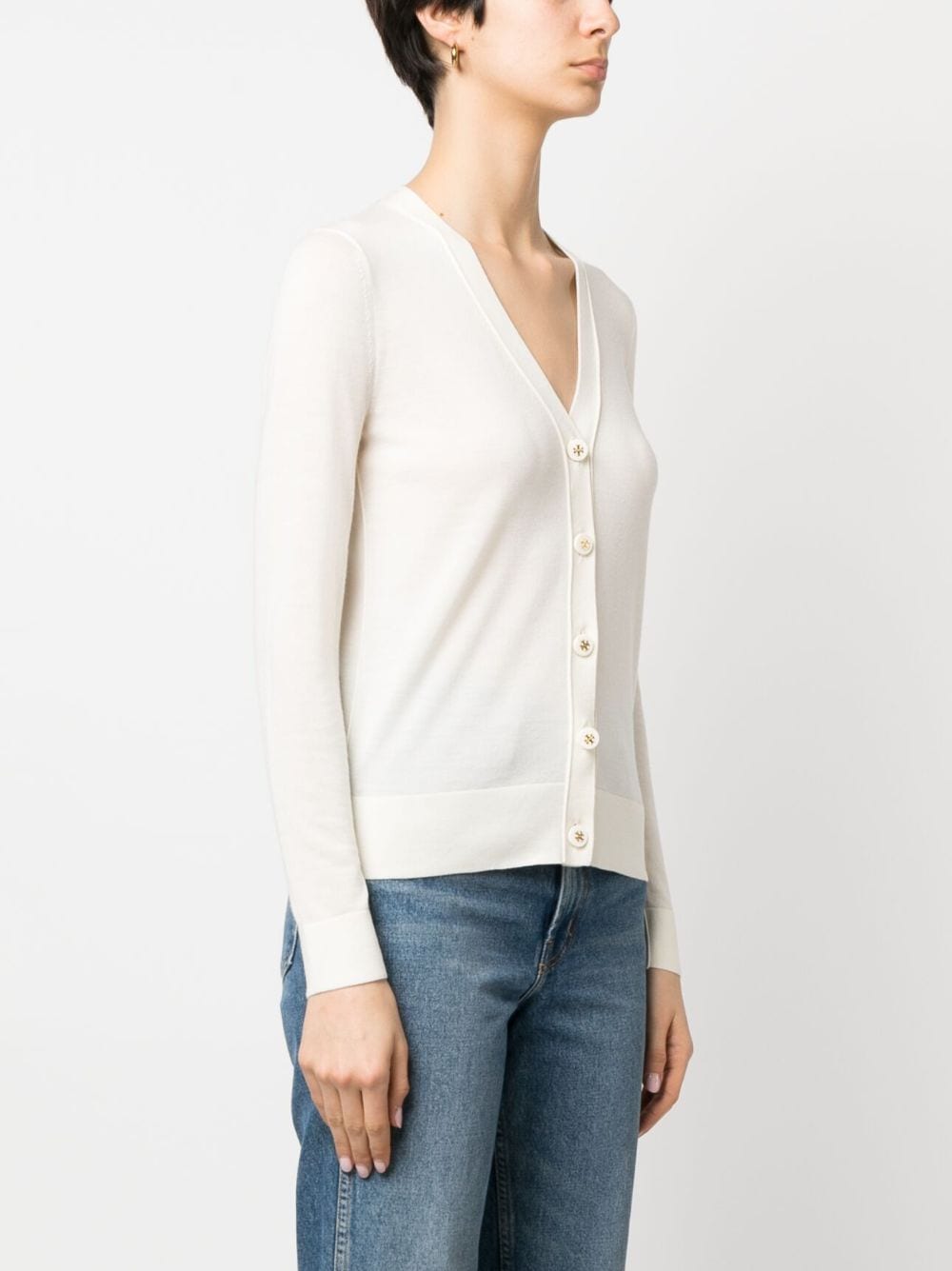 TORY BURCH Classic Front Button Cardigan for Women