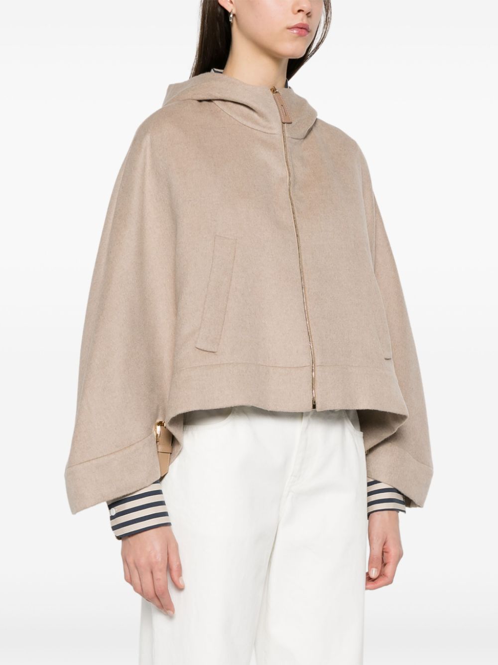 MAX MARA Wool Hooded Cape for Women