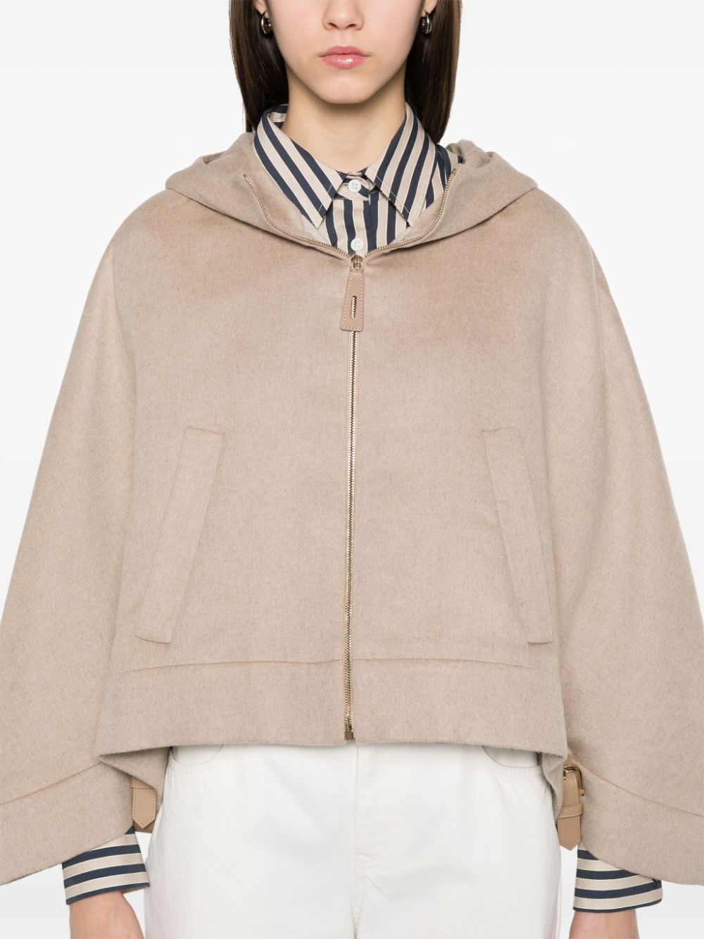 MAX MARA Wool Hooded Cape for Women