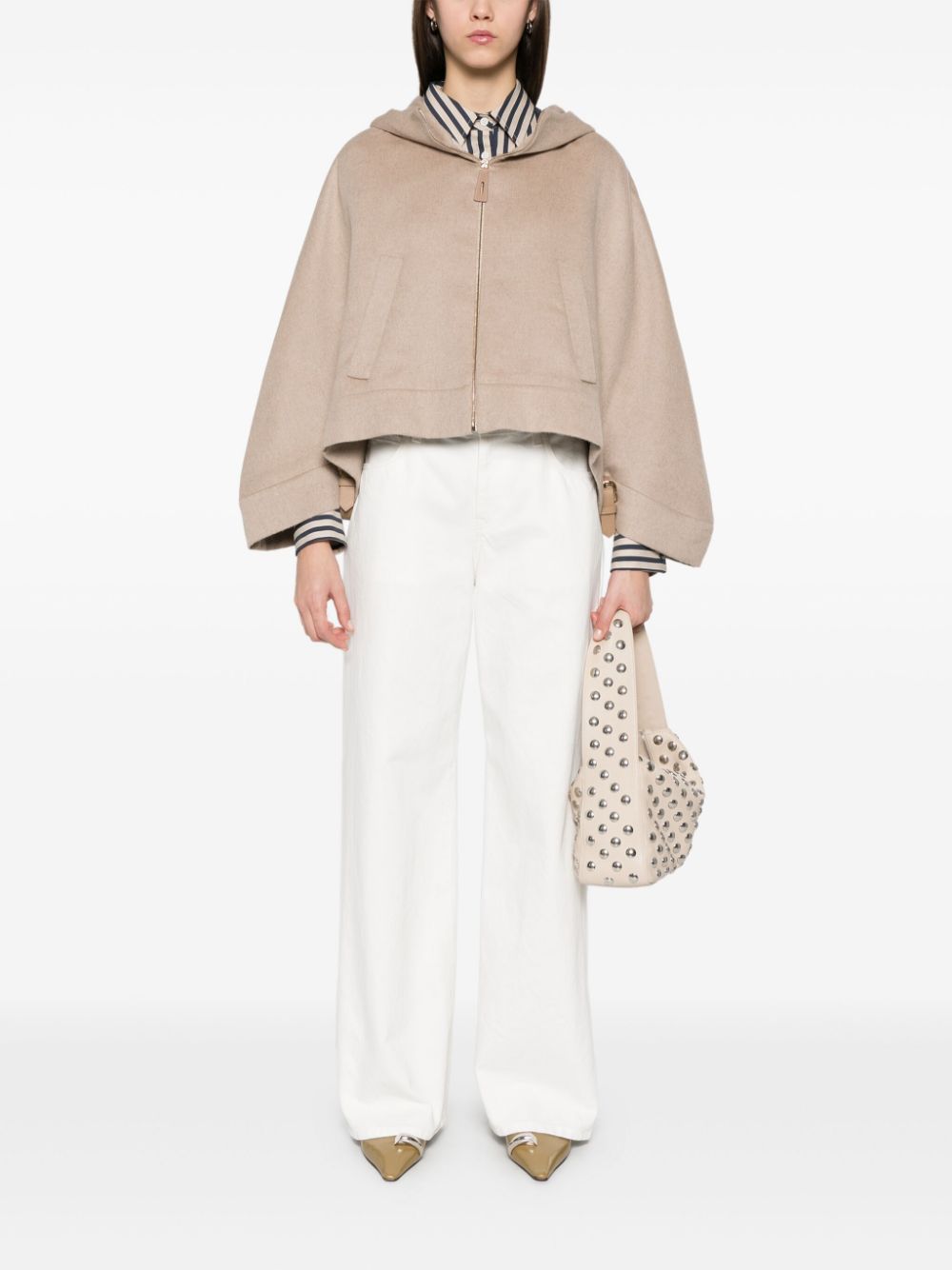 MAX MARA Wool Hooded Cape for Women