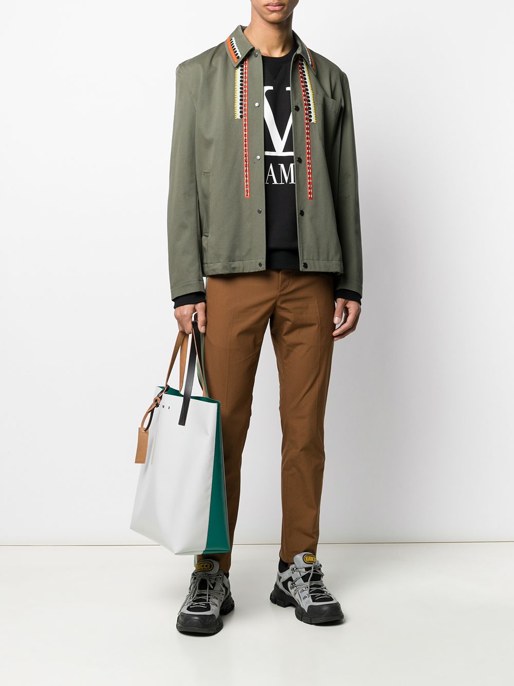 VALENTINO Embroidered Casual Shirt for Men - SS20 Collection