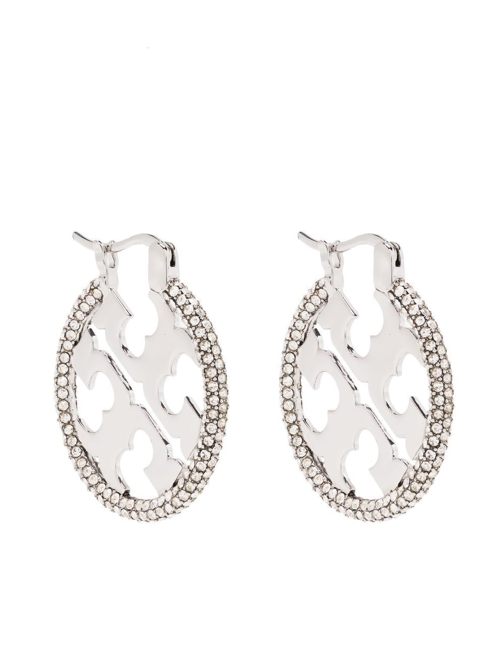 TORY BURCH Crystal Embellished Mini Earrings