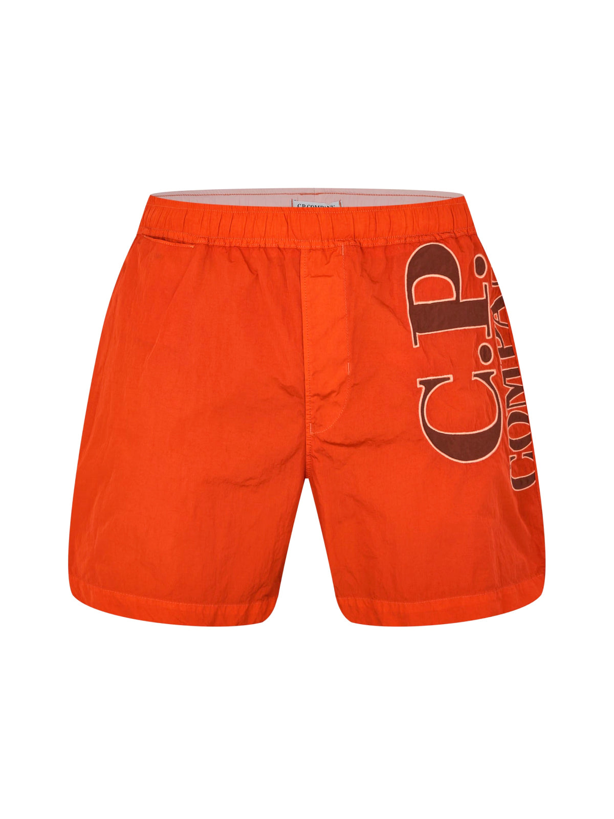C.P.COMPANY Eco-Chrome R Logo Mini Swim Shorts