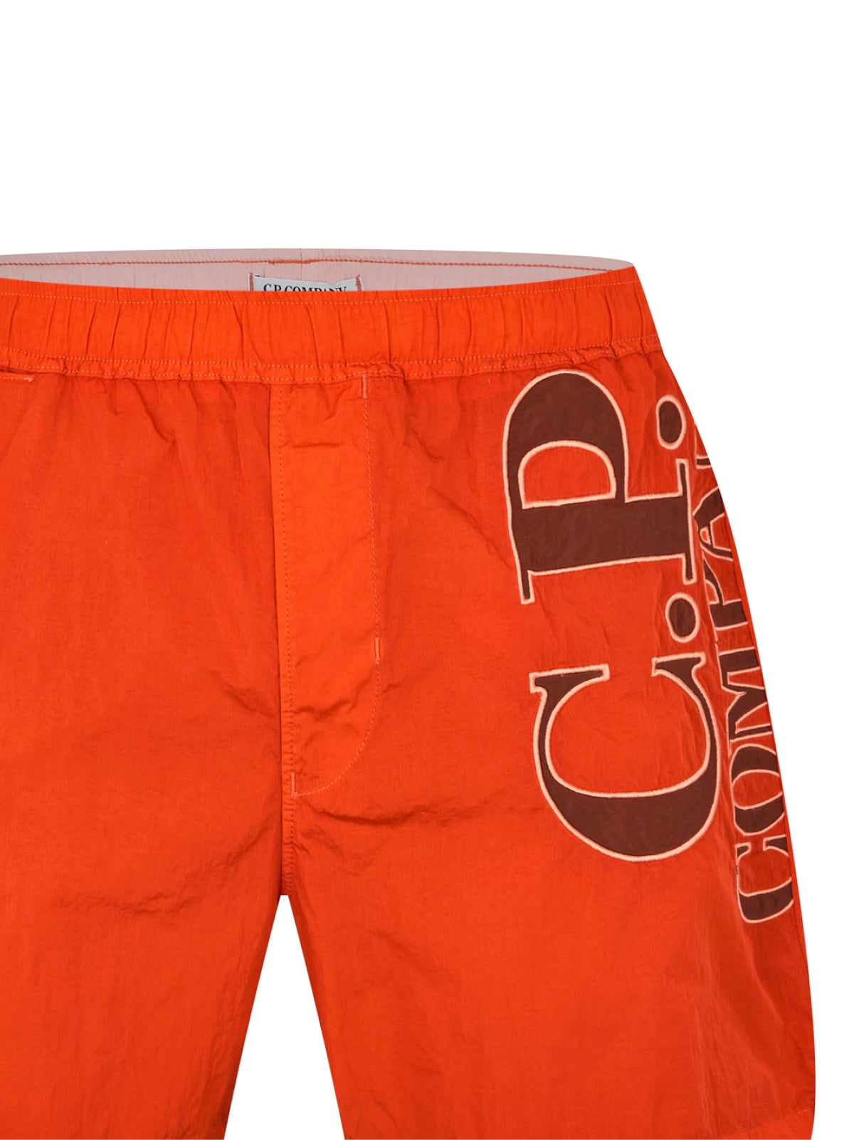 C.P.COMPANY Eco-Chrome R Logo Mini Swim Shorts