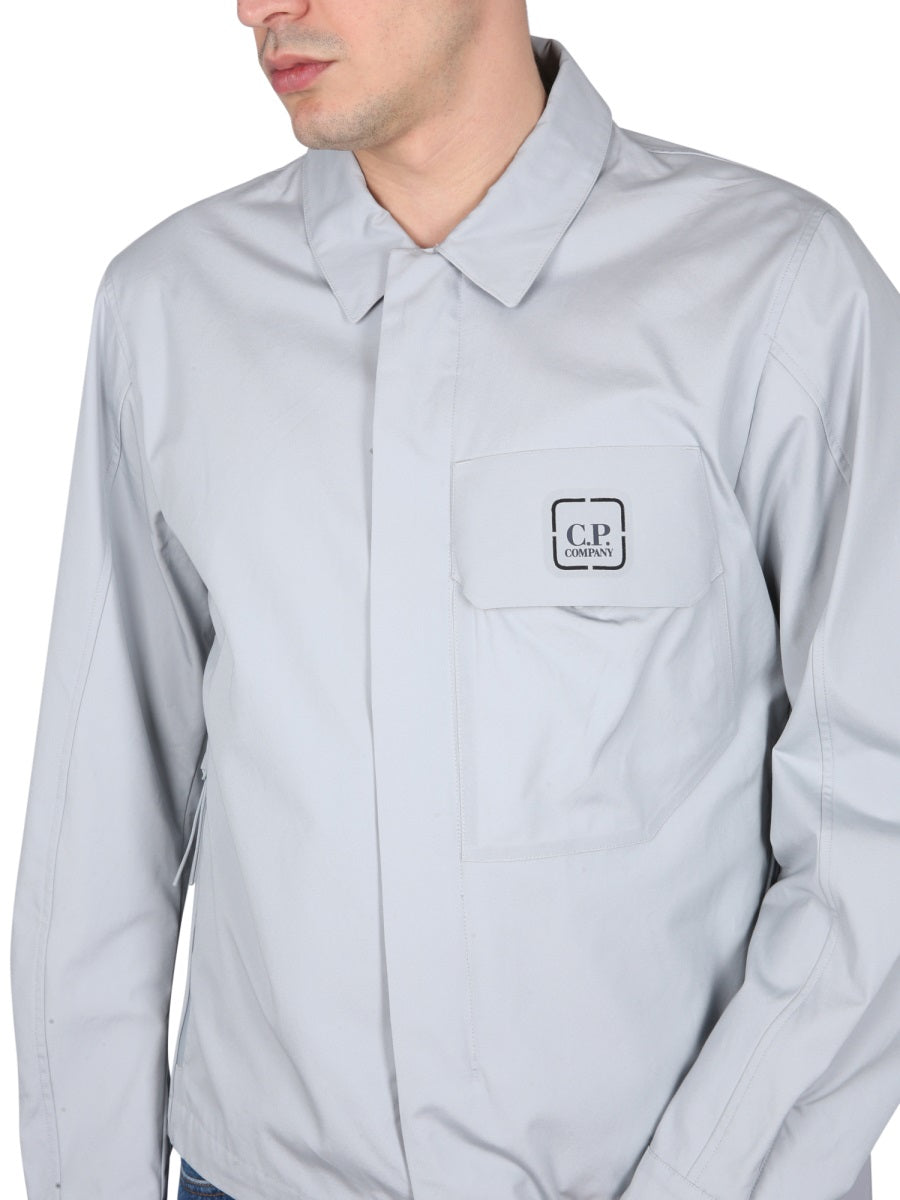 C.P.COMPANY Classic Collar Front Zip Shirt for Men