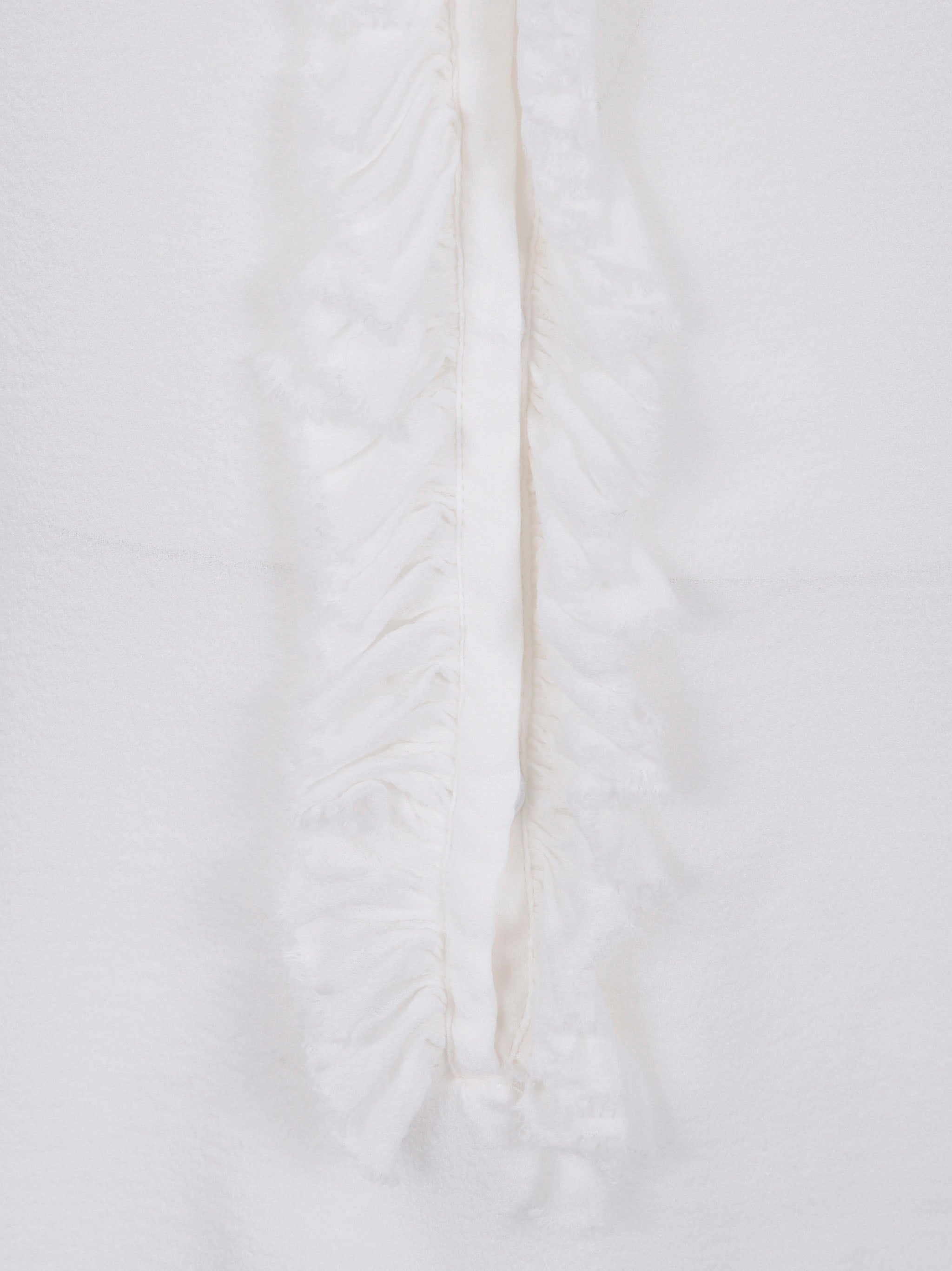 IBRIGU Elegant Silk Ruffle Shirt