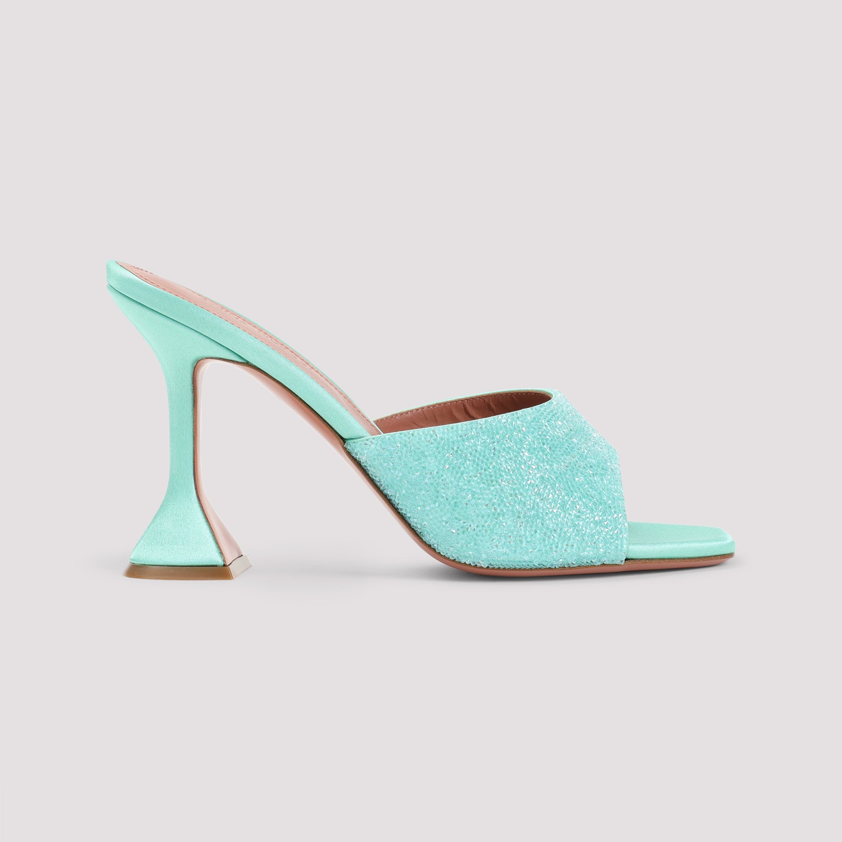 AMINA MUADDI Lupita Crystal Dust 95 Mini Sandals