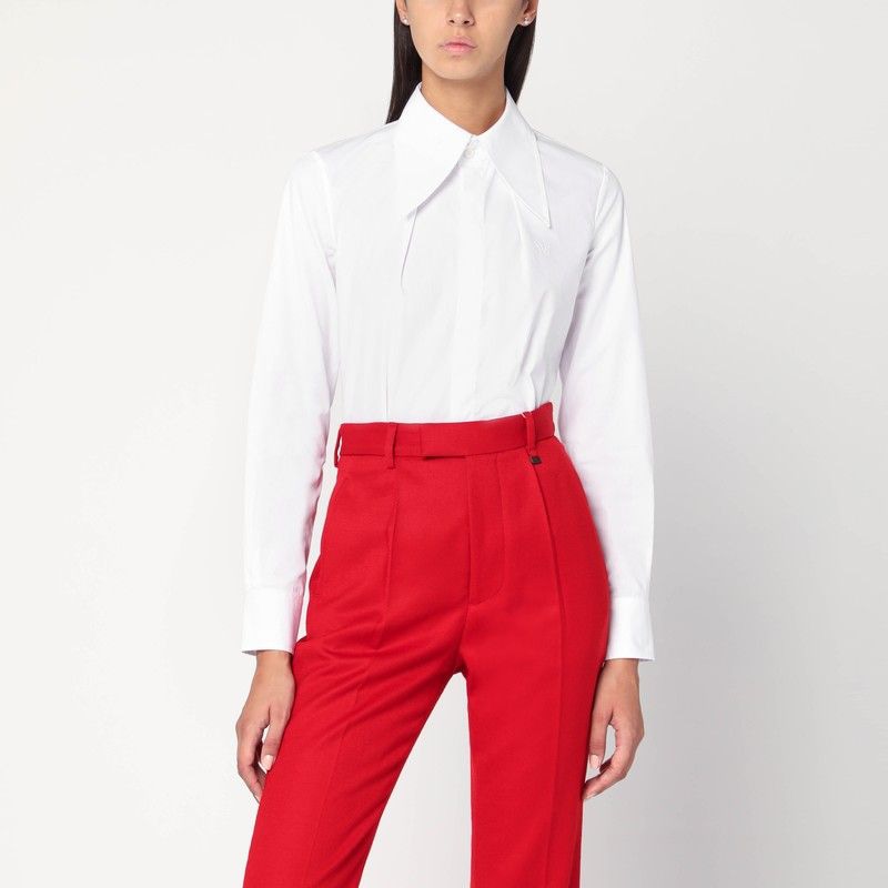 VIVIENNE WESTWOOD Oversized Cotton Poplin Shirt with Pointed Collar