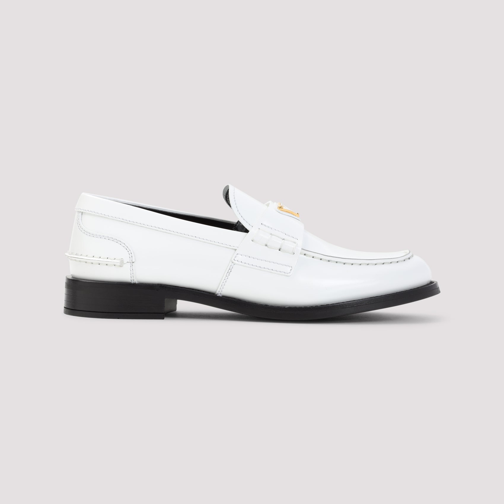 PRADA 100% Leather Loafers for Men
