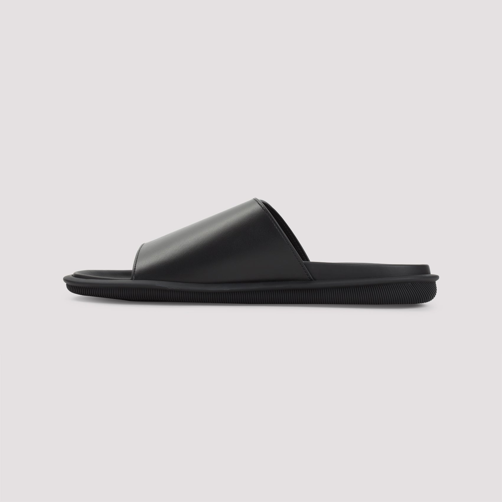 GIORGIO ARMANI Men's Slide Sandals - Crafted from 100% Bovine Leather