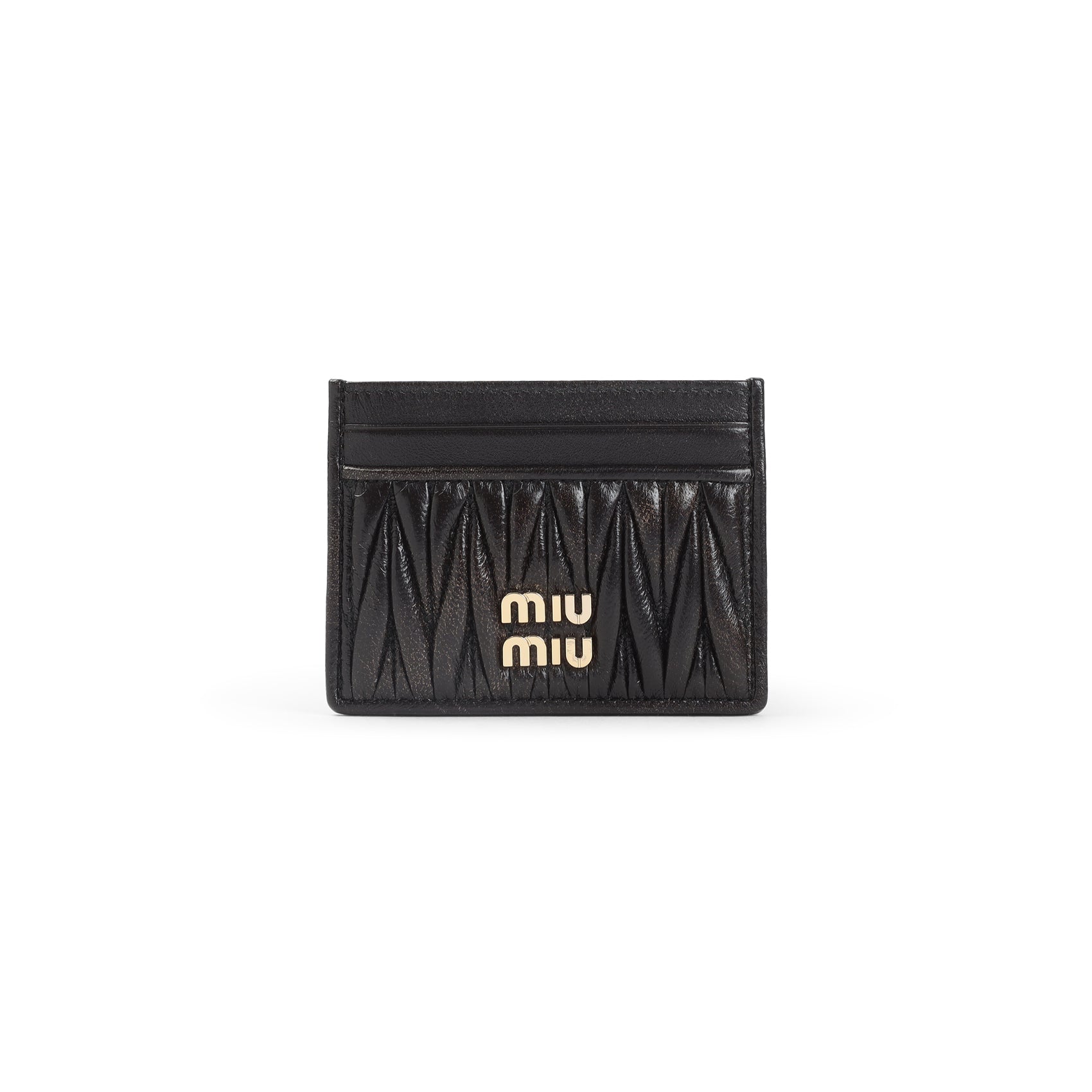 MIU MIU Mini Lamb Leather Credit Card Case