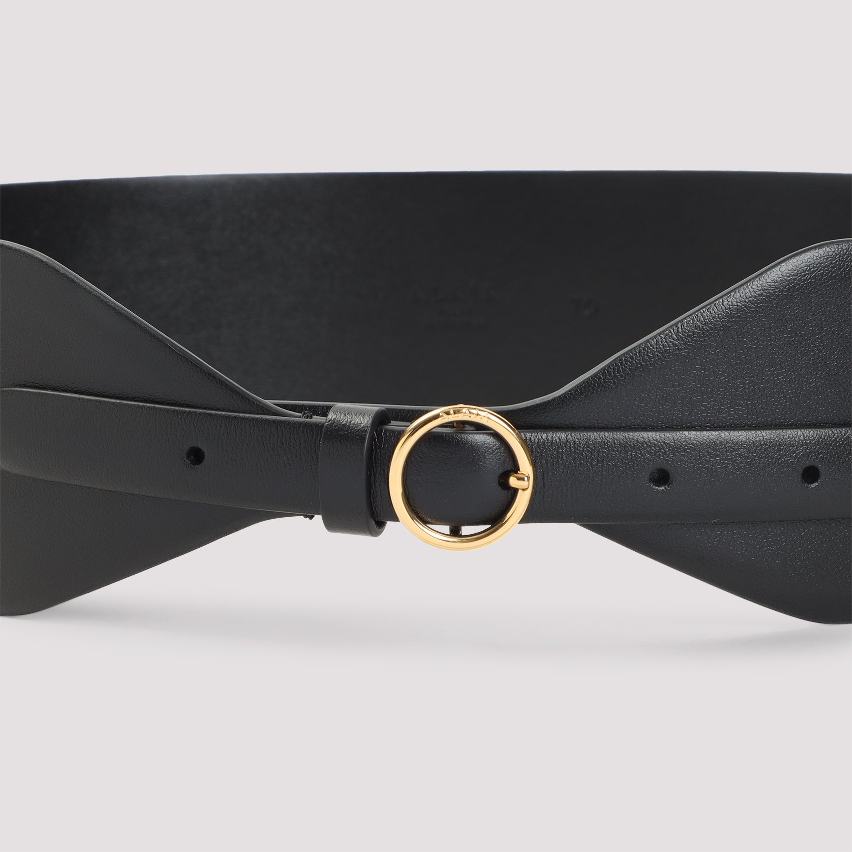 ALAÏA Large Glossy Leather Belt