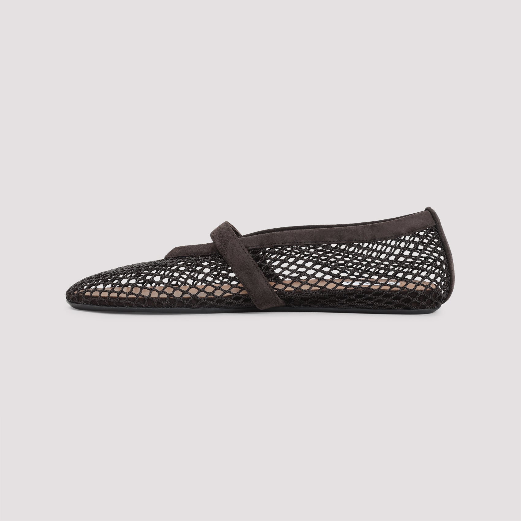 ALAÏA Fishnet Suede Flat Ballerinas for Men