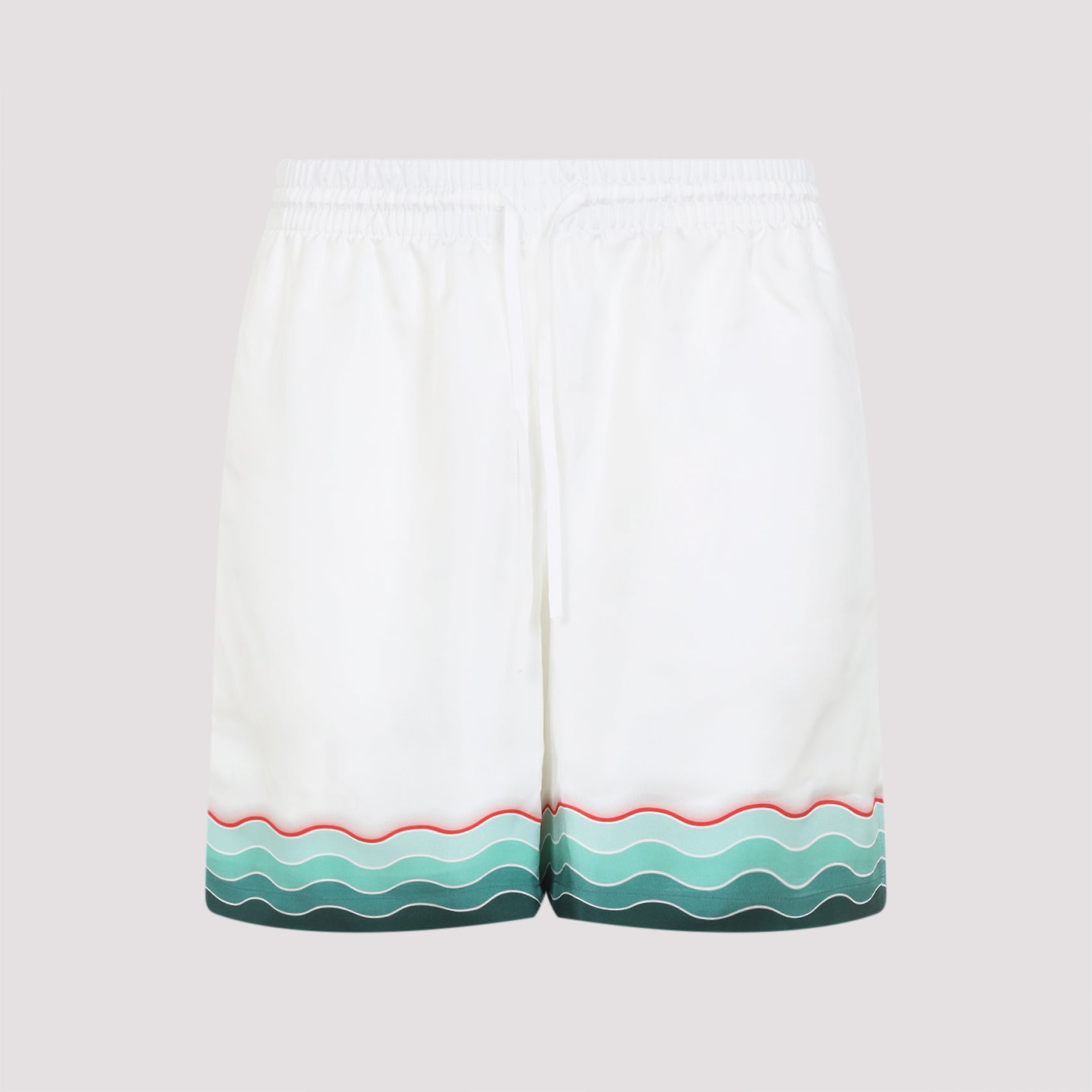 CASABLANCA Mini Drawstring Silk Shorts for Men - FW25 Collection