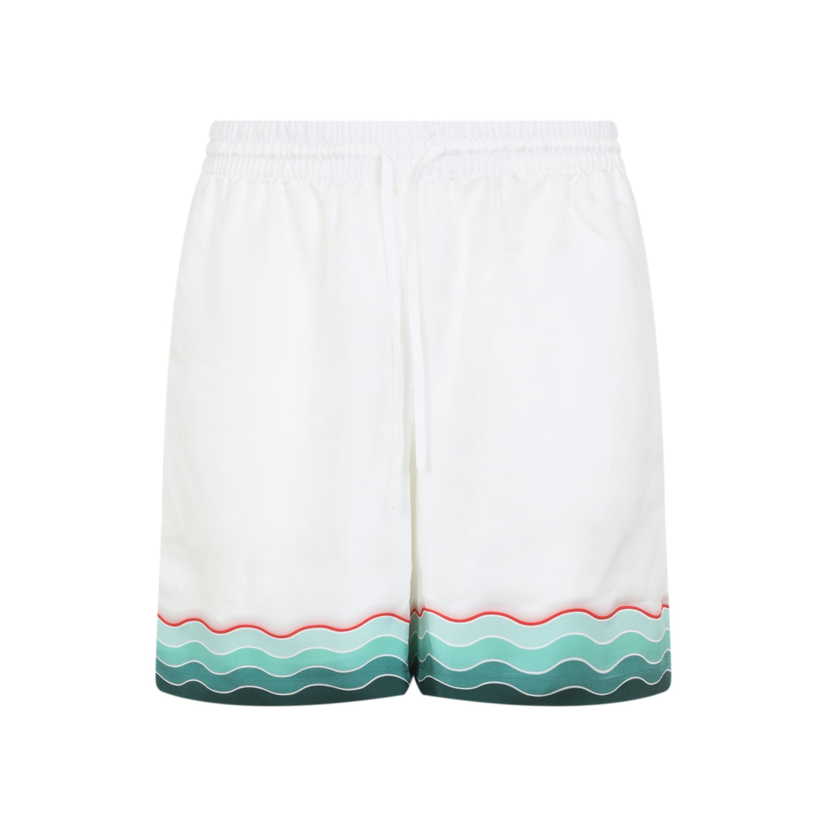 CASABLANCA Mini Drawstring Silk Shorts for Men - FW25 Collection