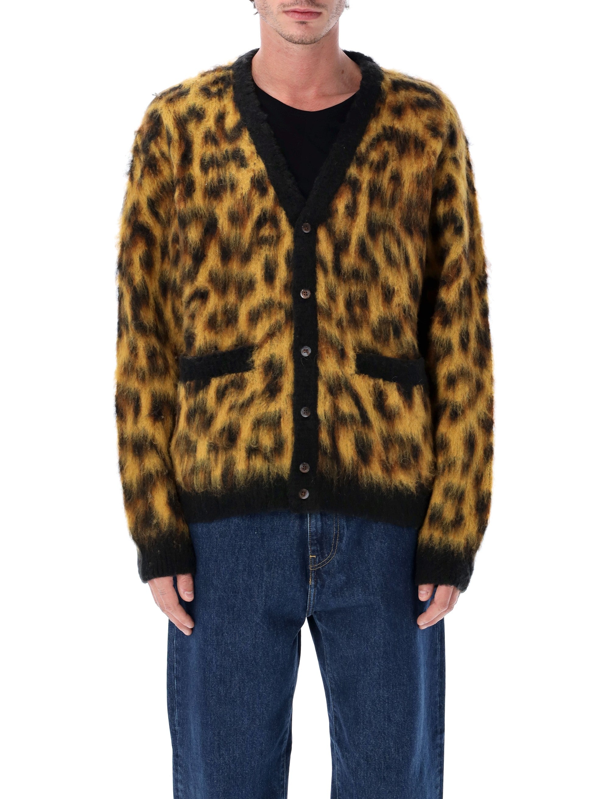 OBEY Brushed Patron V-Neck Cardigan - Regular Fit