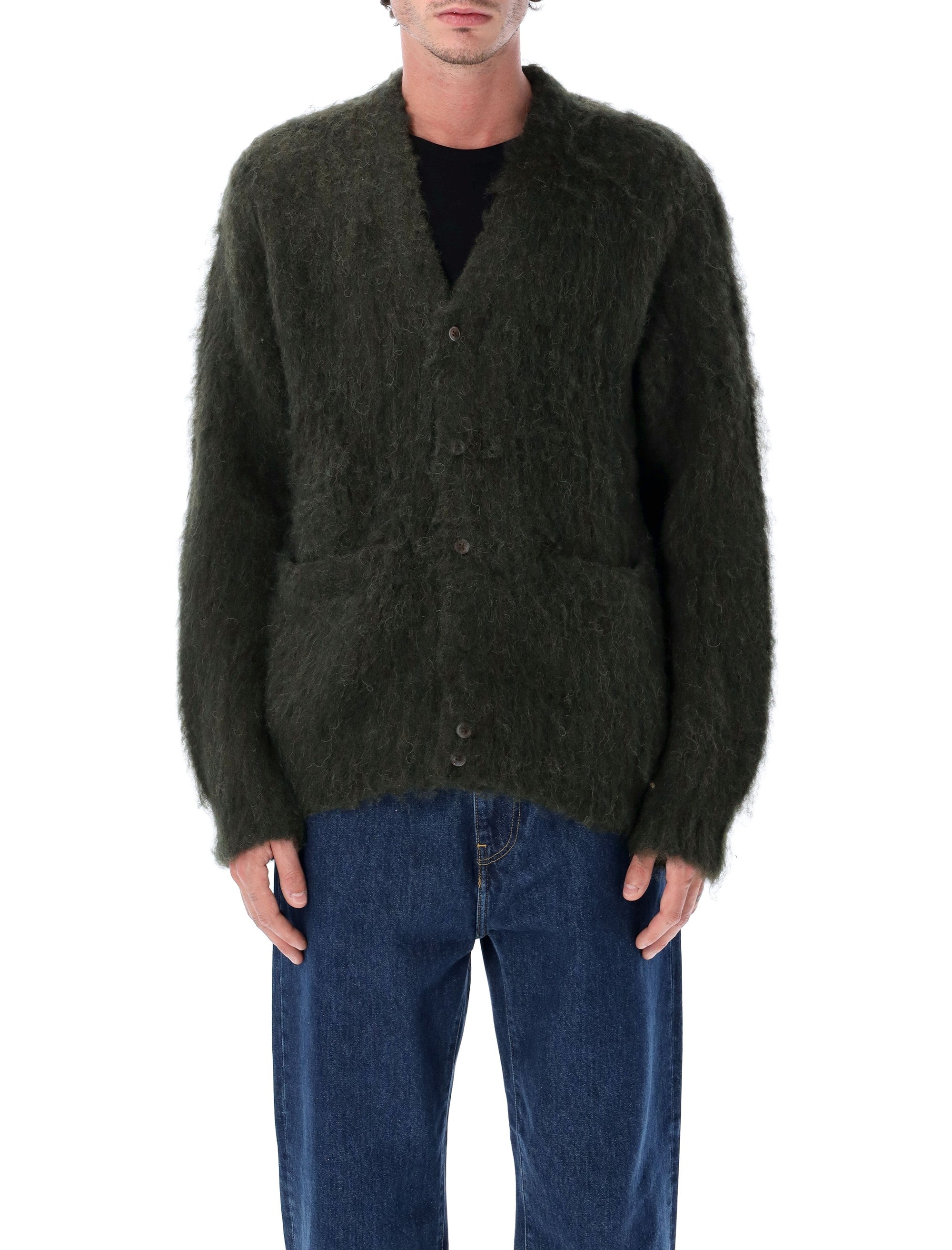 OBEY Brushed Patron V-Neck Cardigan - Men's Regular Fit