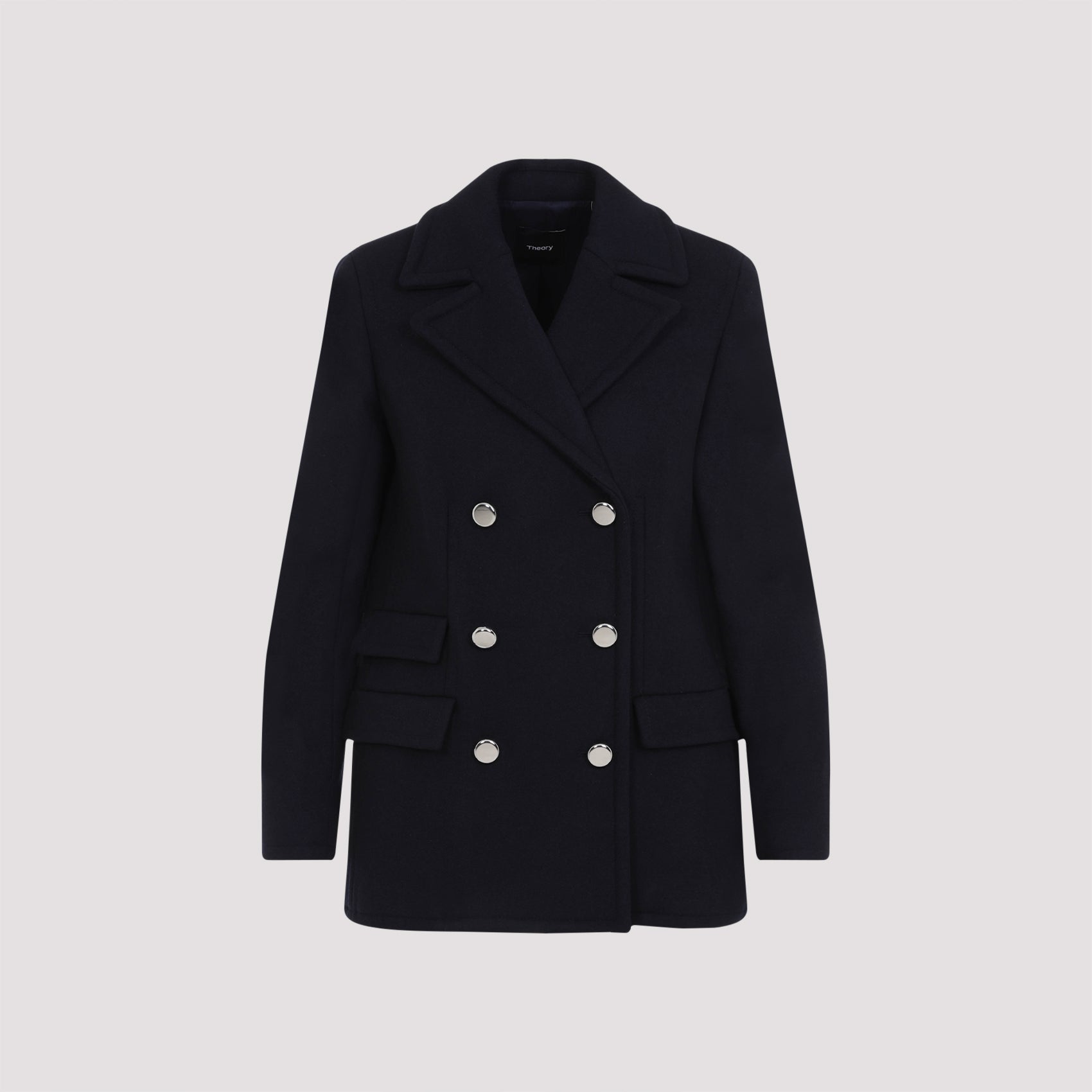 THEORY Men's Double Breasted Peacoat