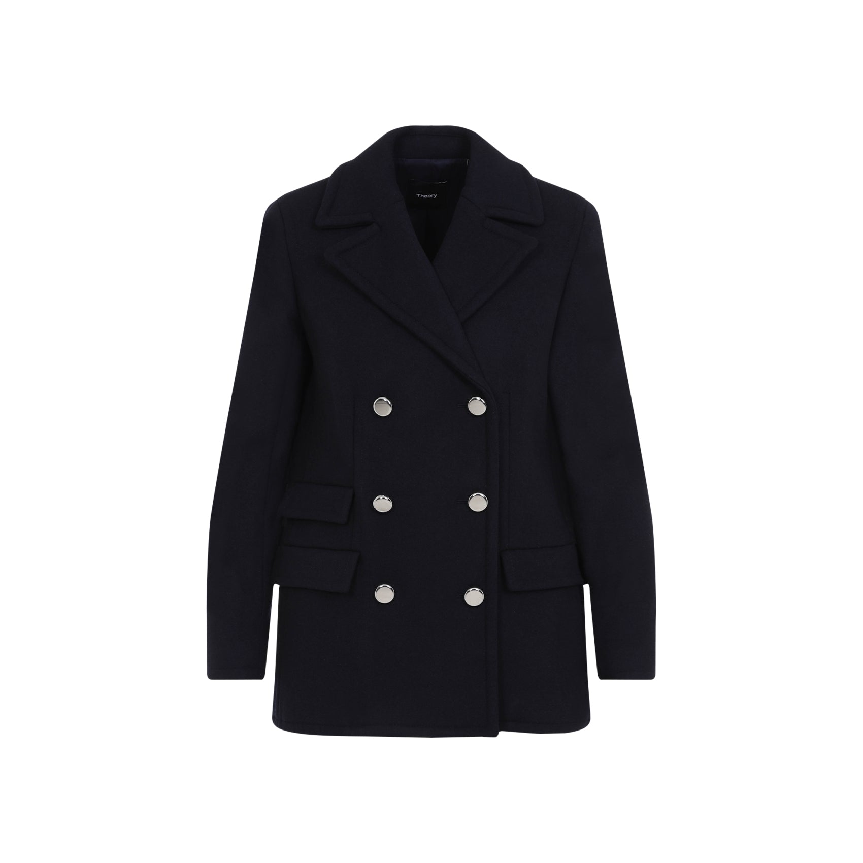 THEORY Men's Double Breasted Peacoat