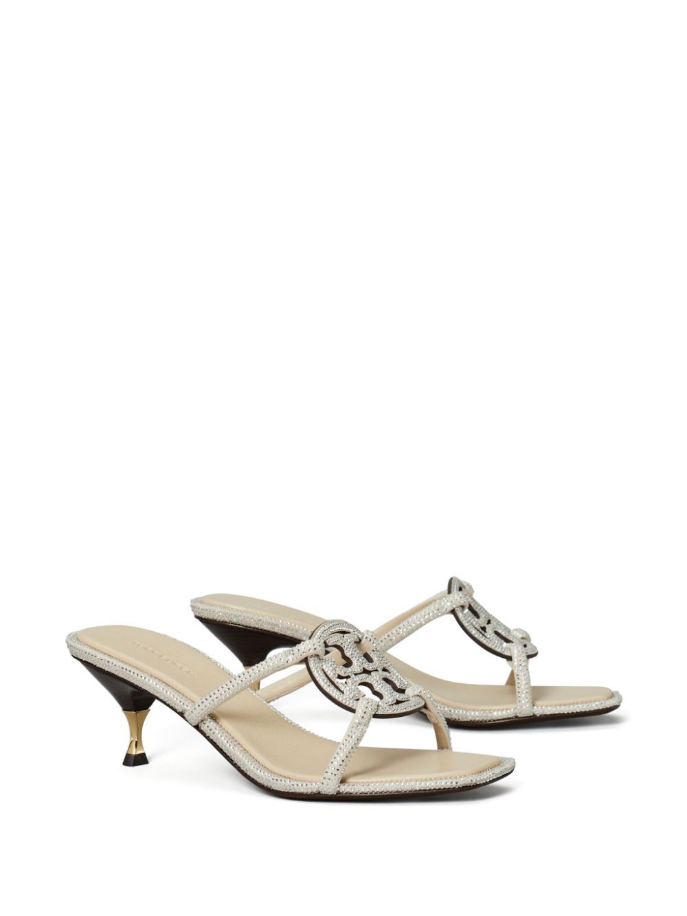 TORY BURCH Pave Geo Bombe Miller Low Heel Sandal