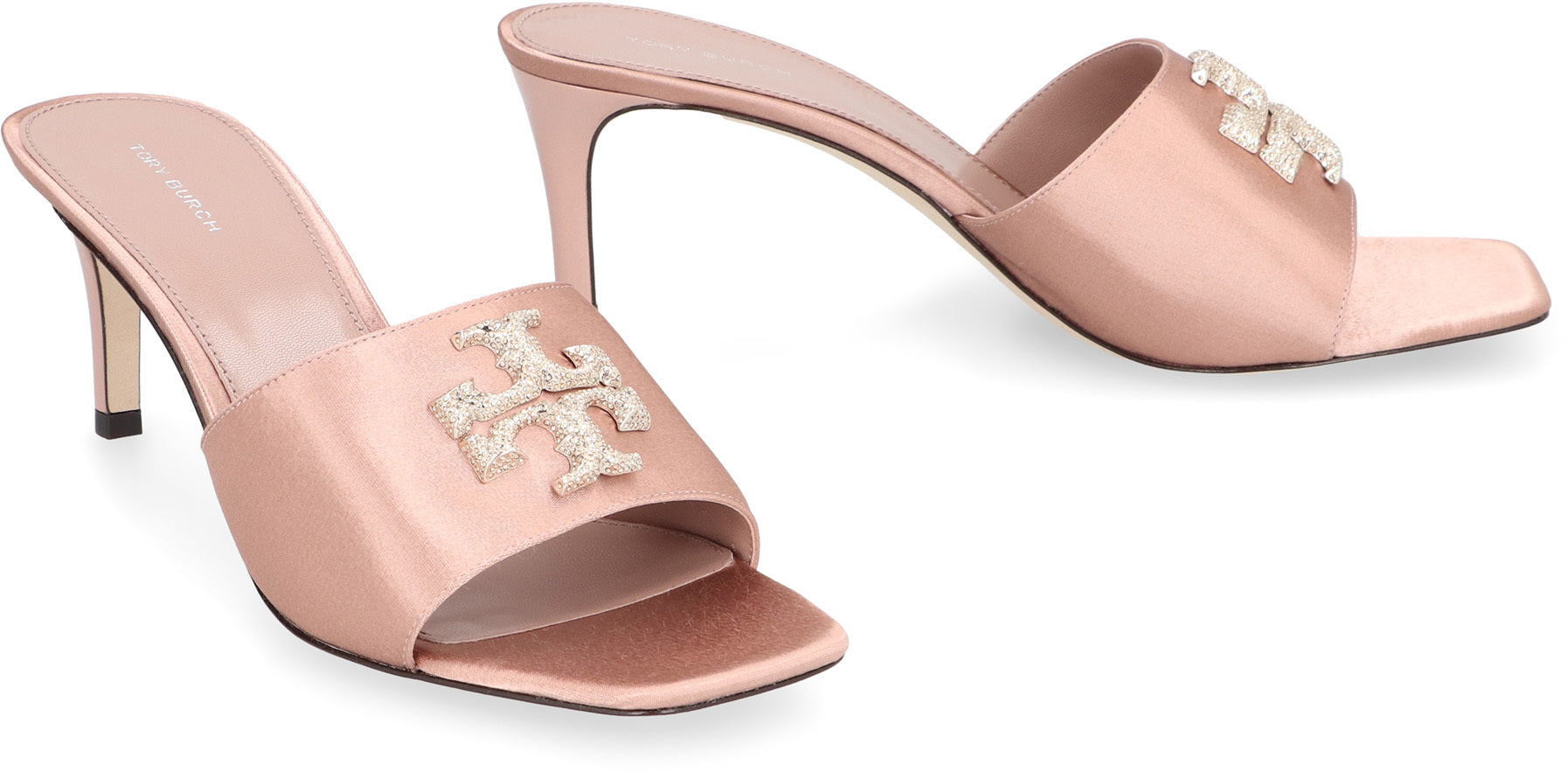 TORY BURCH Eleanor Satin Sandals - Stiletto Heel