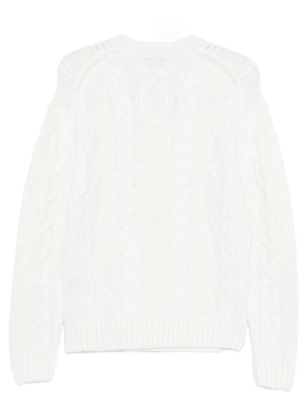 PAUL & SHARK Men's Cable Knit Crewneck Wool Sweater