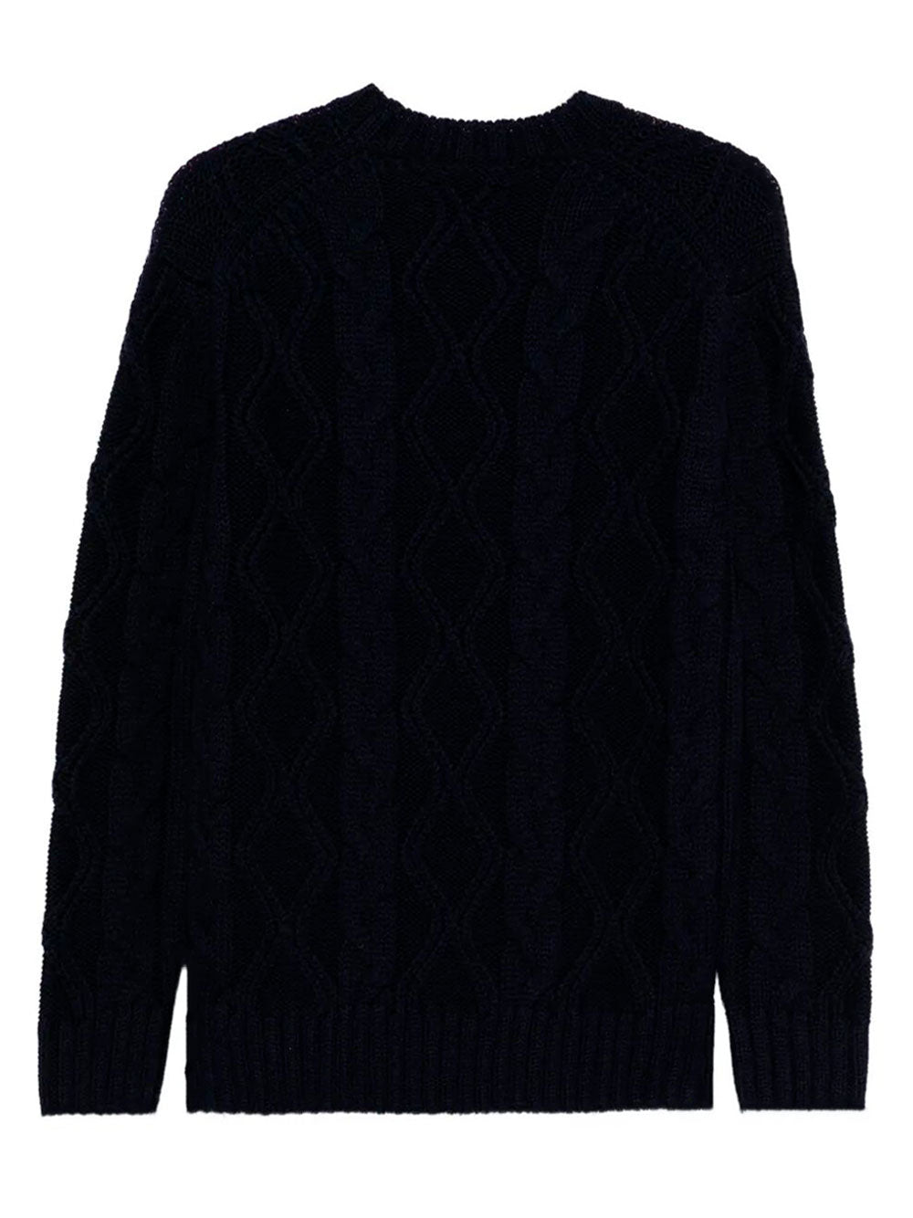 PAUL & SHARK Men's Cable Knit Crewneck Wool Sweater