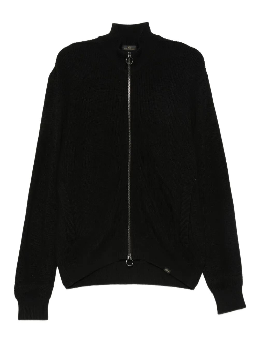 PAUL & SHARK Ribbed Zip-Up High-Neck Cardigan for Men