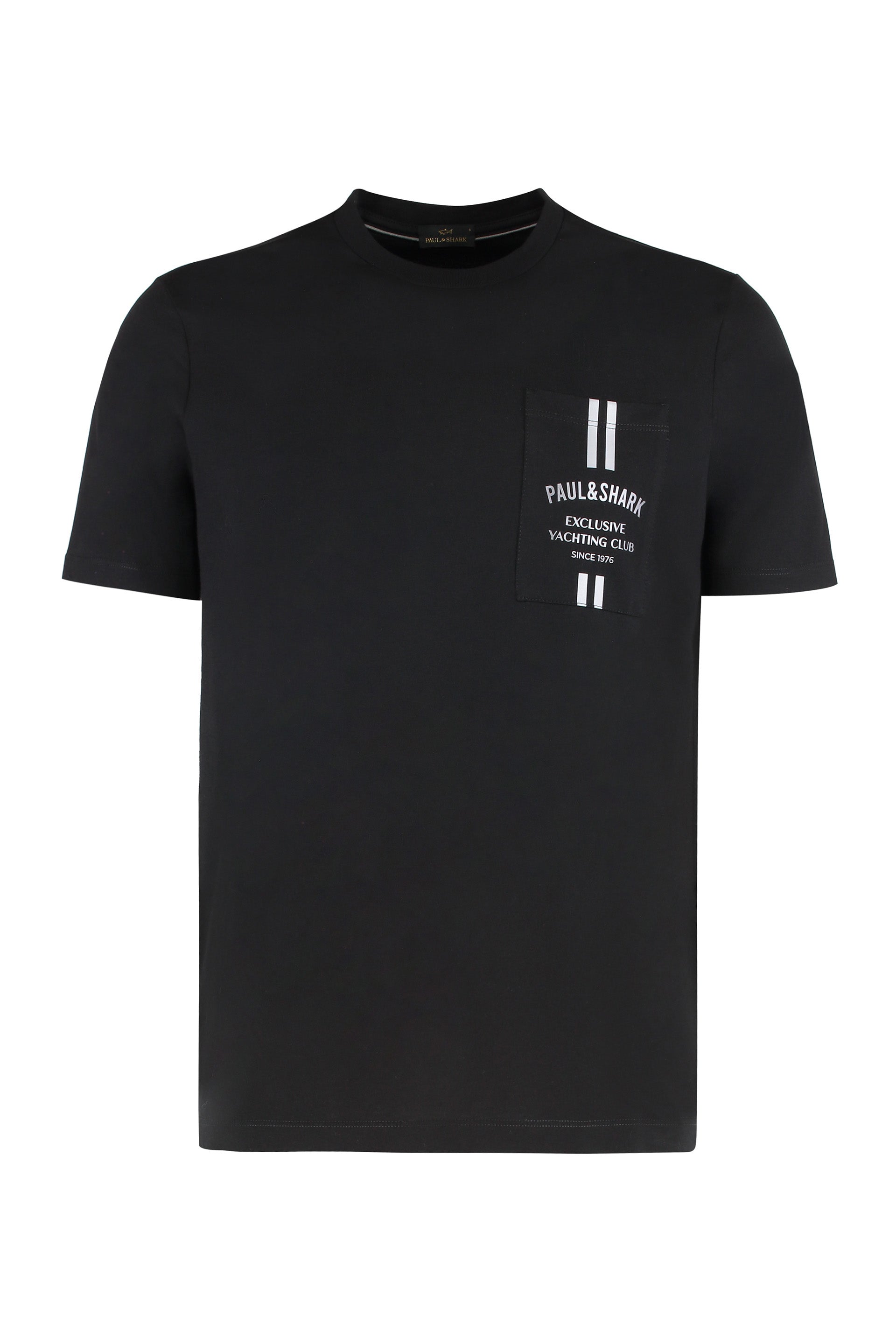 PAUL & SHARK Men's Modern Cotton T-Shirt with Pocket and Logo