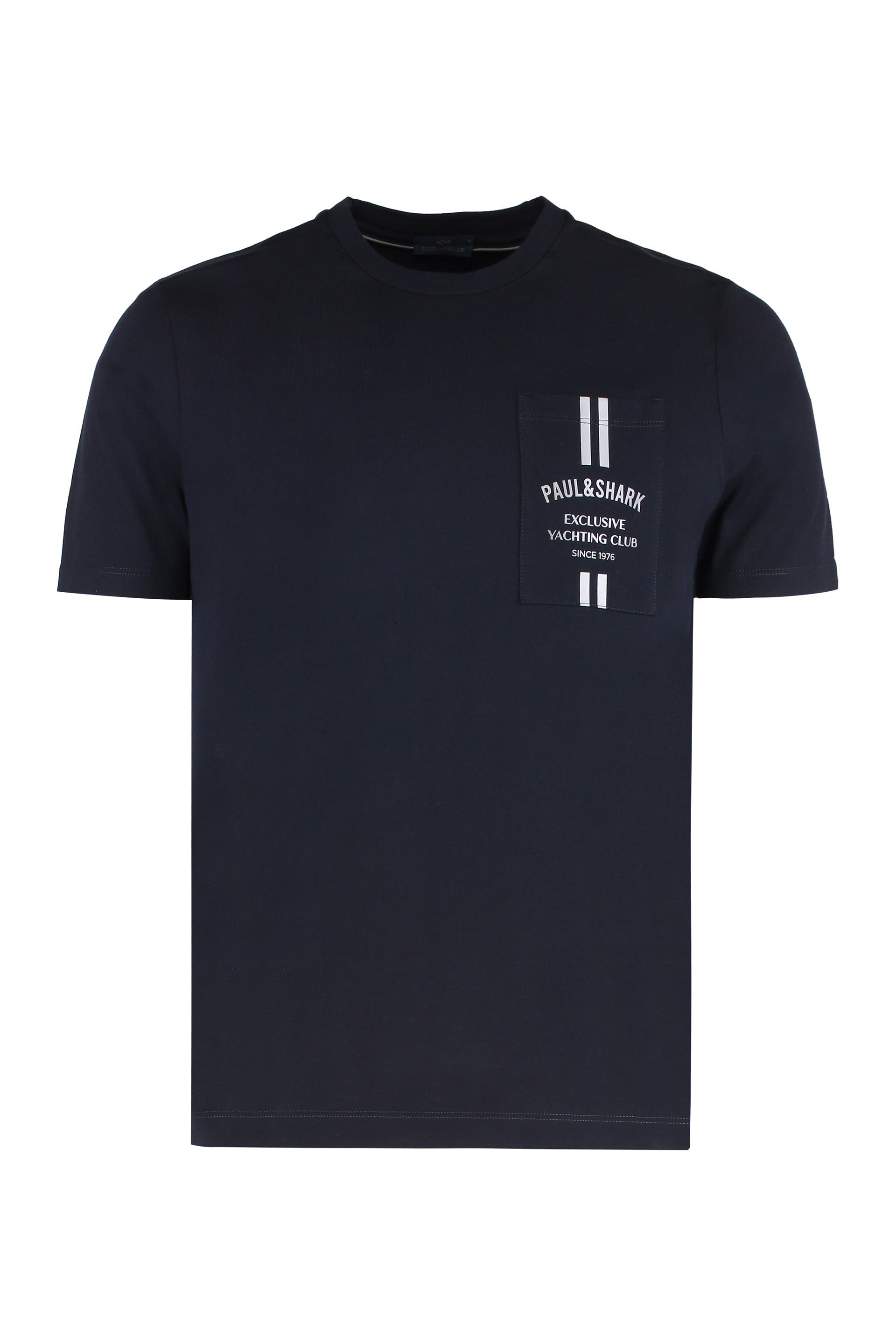 PAUL & SHARK Men's Classic Crew-Neck T-Shirt with Pocket