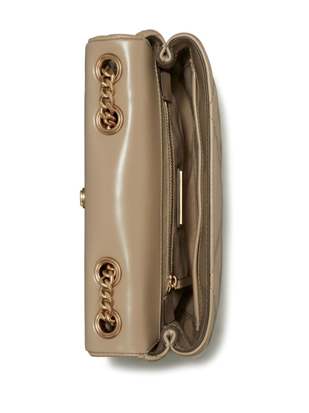 TORY BURCH Mini Leather Shoulder Handbag with Diamond Quilting