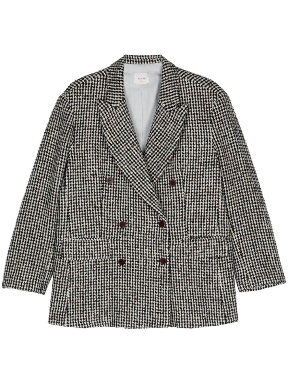 ALYSI Double-Breasted Wool Blend Jacket