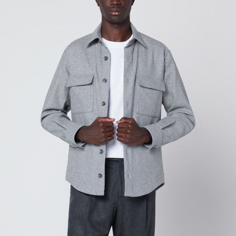 XACUS Men's Overshirt Jacket in Wool Blend - Size Available