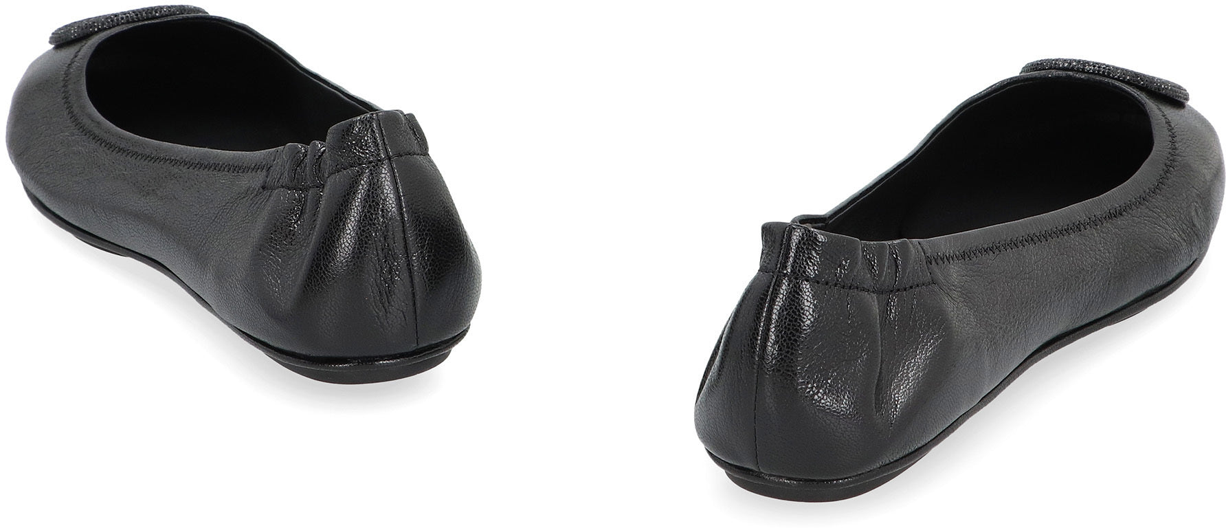 TORY BURCH Mini Travel Leather Ballet Flats for Women