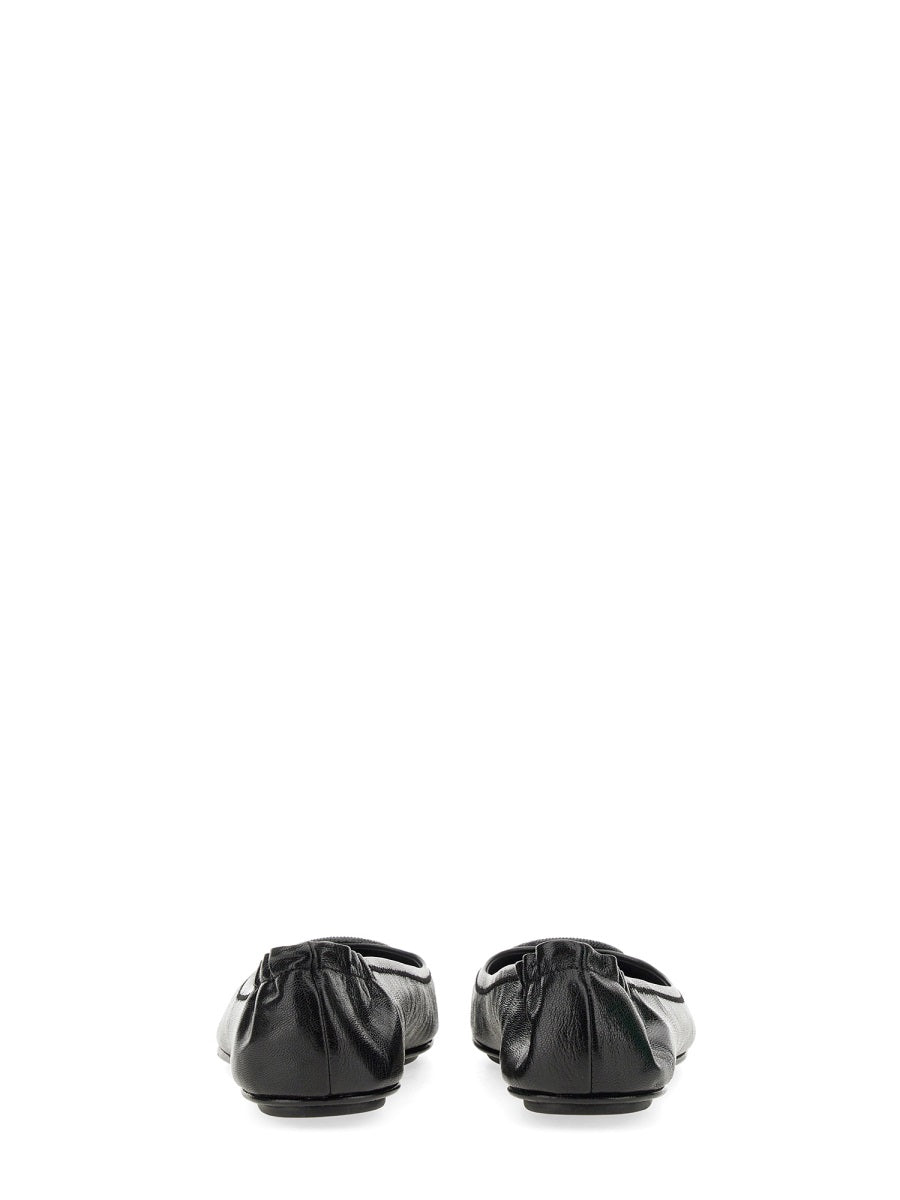 TORY BURCH Mini Travel Leather Ballet Flats for Women