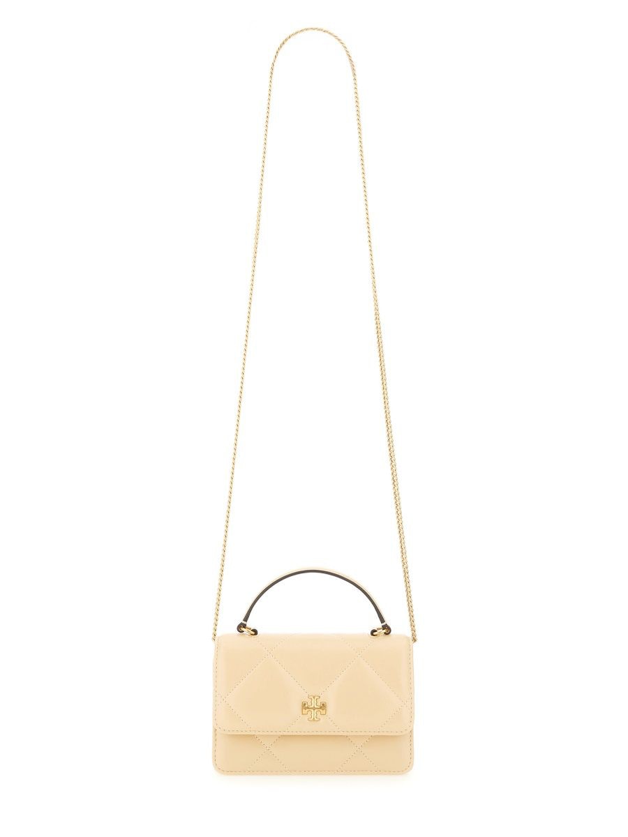 TORY BURCH Elegant Cow Leather Shoulder Handbag