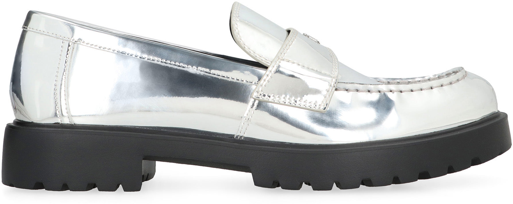 TORY BURCH Metallic Eco Leather Loafers for Women