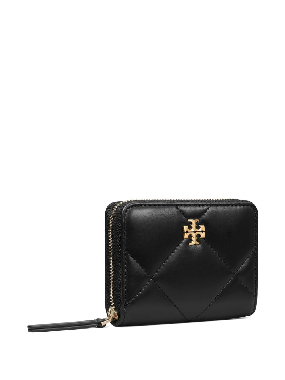 TORY BURCH Kira Mini Diamond Leather Zipped Wallet