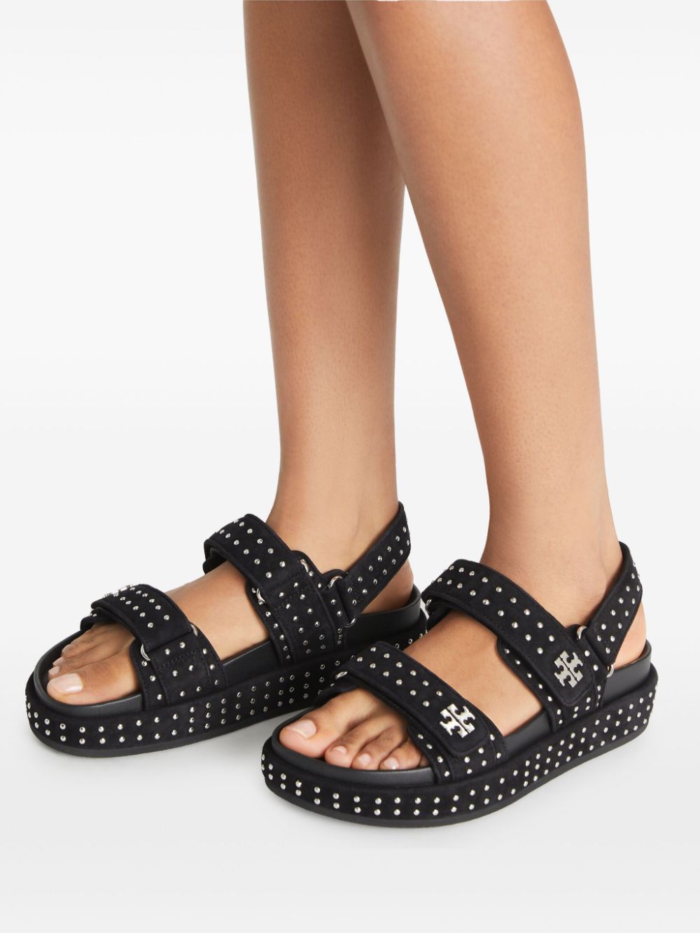 TORY BURCH Studded Double Strap Sandals
