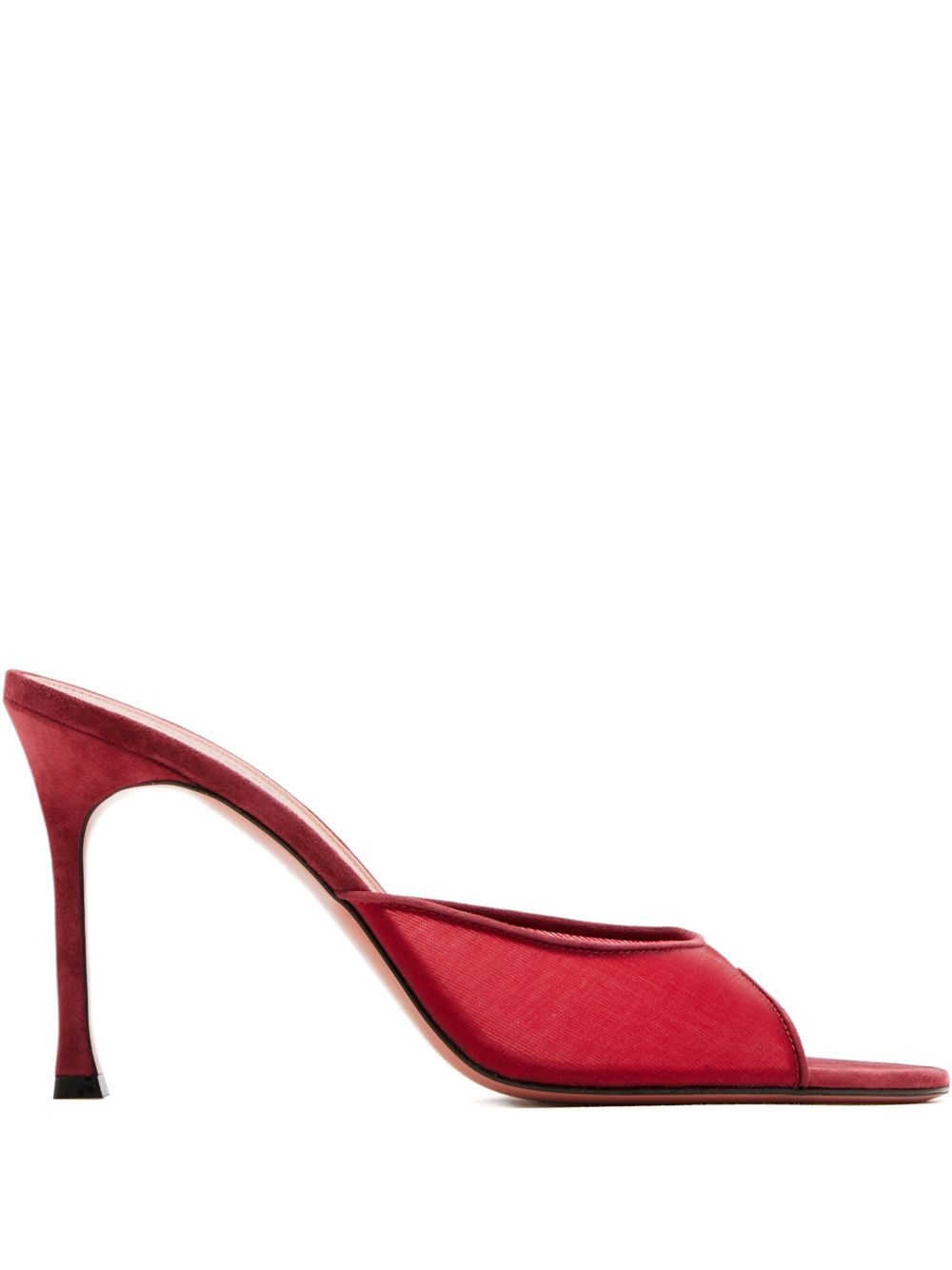 AMINA MUADDI Alexa Mesh Mini Flat Stiletto Sandals for Women