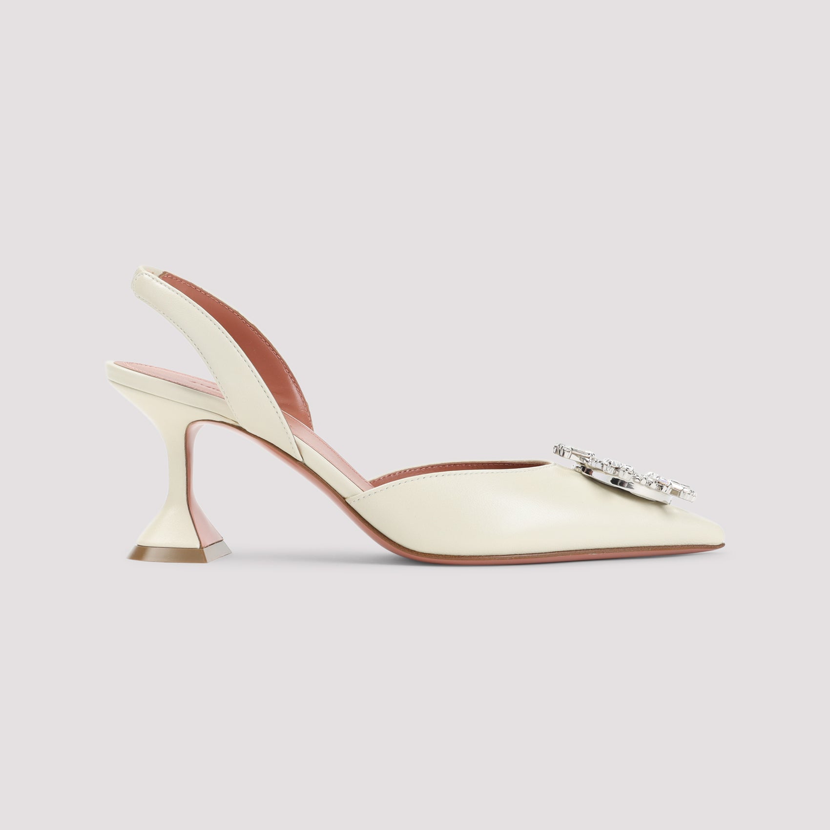 AMINA MUADDI Elegant Slingback Pumps with Starburst Brooch - 70mm