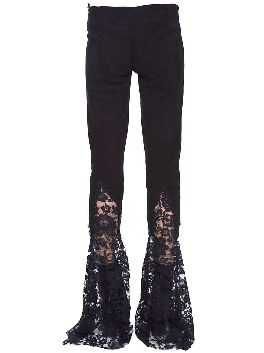 LE CUIR PERDU Chic Suede Pants - Size 40