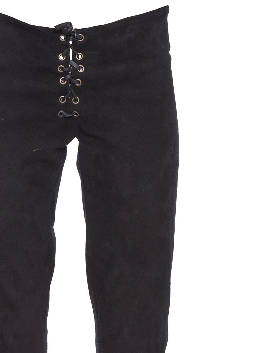 LE CUIR PERDU Chic Suede Pants - Size 40