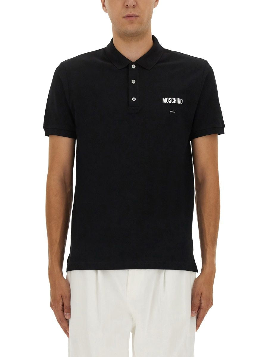 MOSCHINO Cotton Pique Polo - Size L