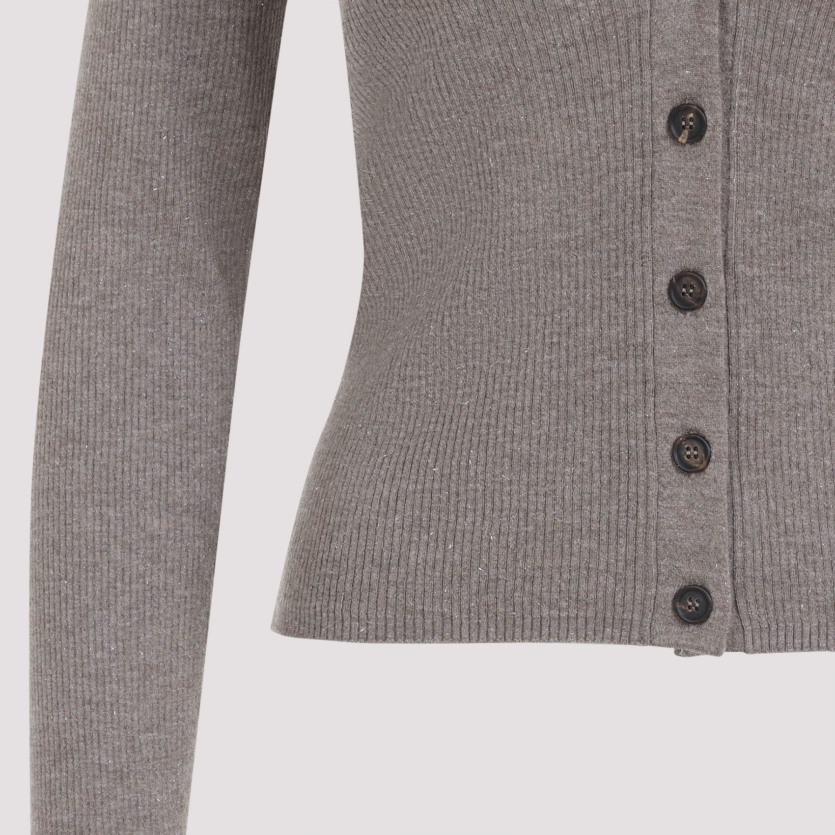BRUNELLO CUCINELLI Lurex Cardigan for Men - Fall/Winter 25