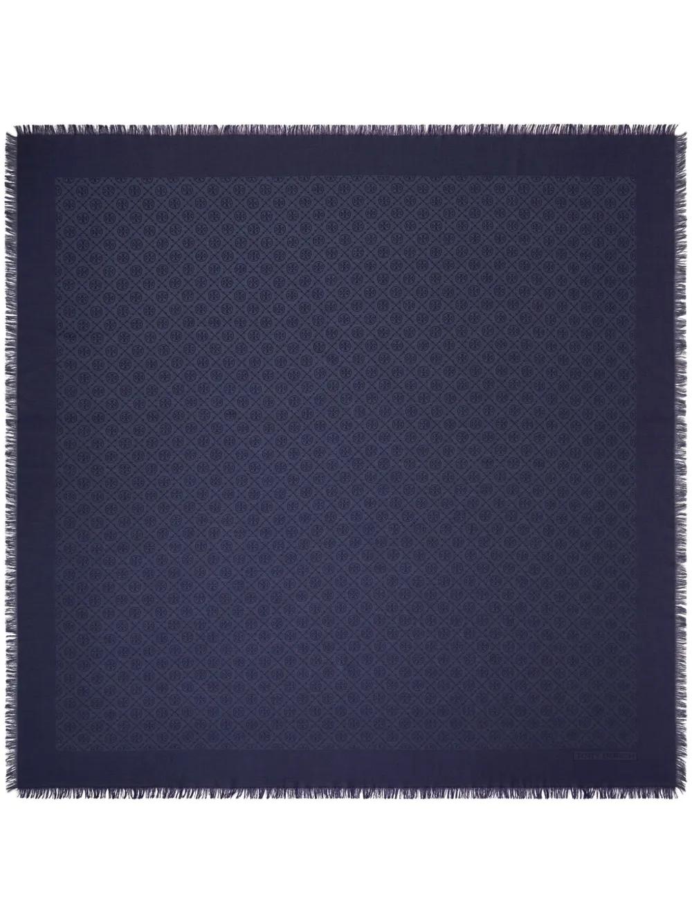 TORY BURCH Monogram Jacquard Scarf - Square Shape