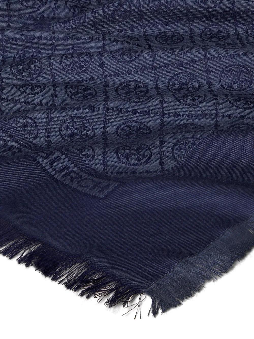 TORY BURCH Monogram Jacquard Scarf - Square Shape