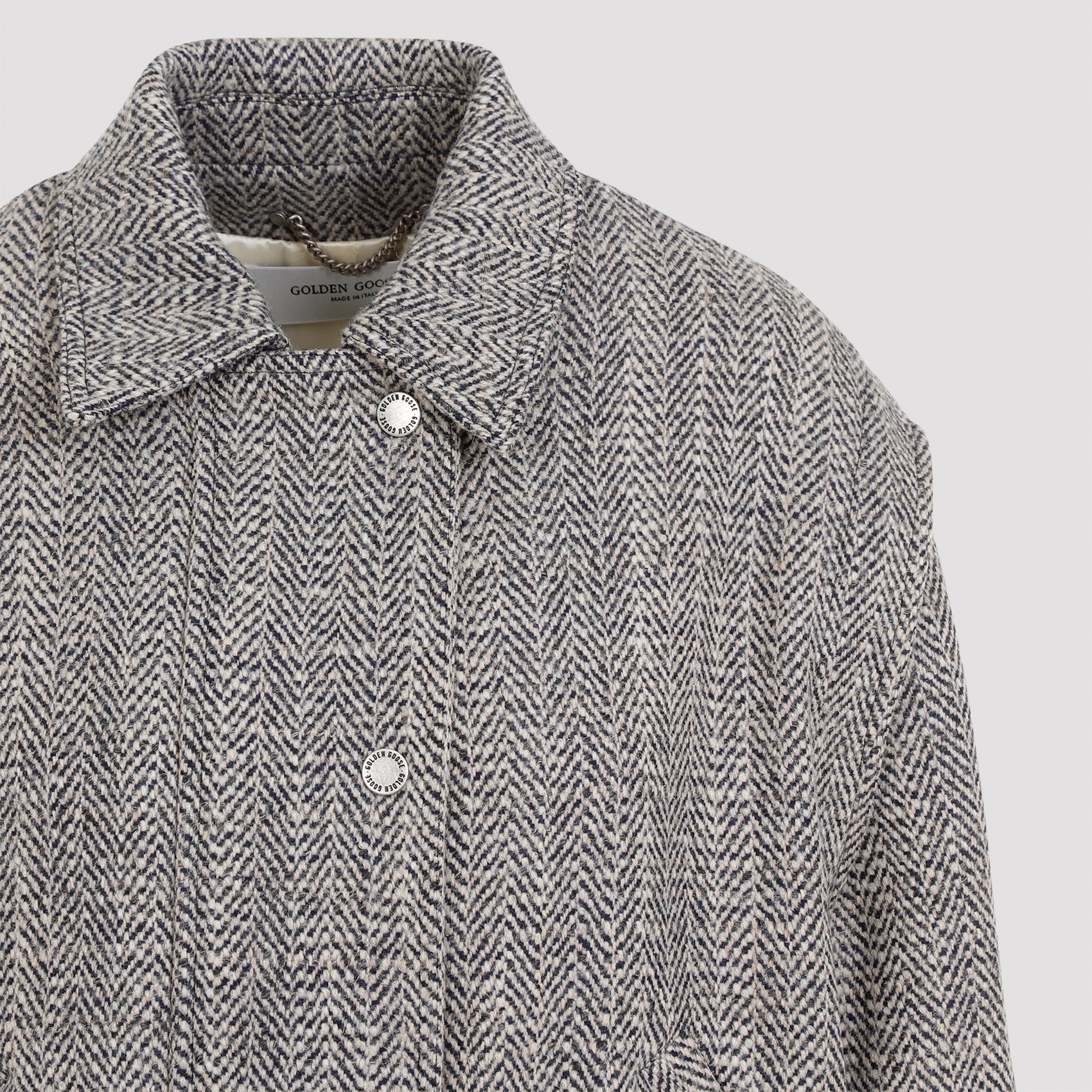 GOLDEN GOOSE Herringbone Bomber Jacket