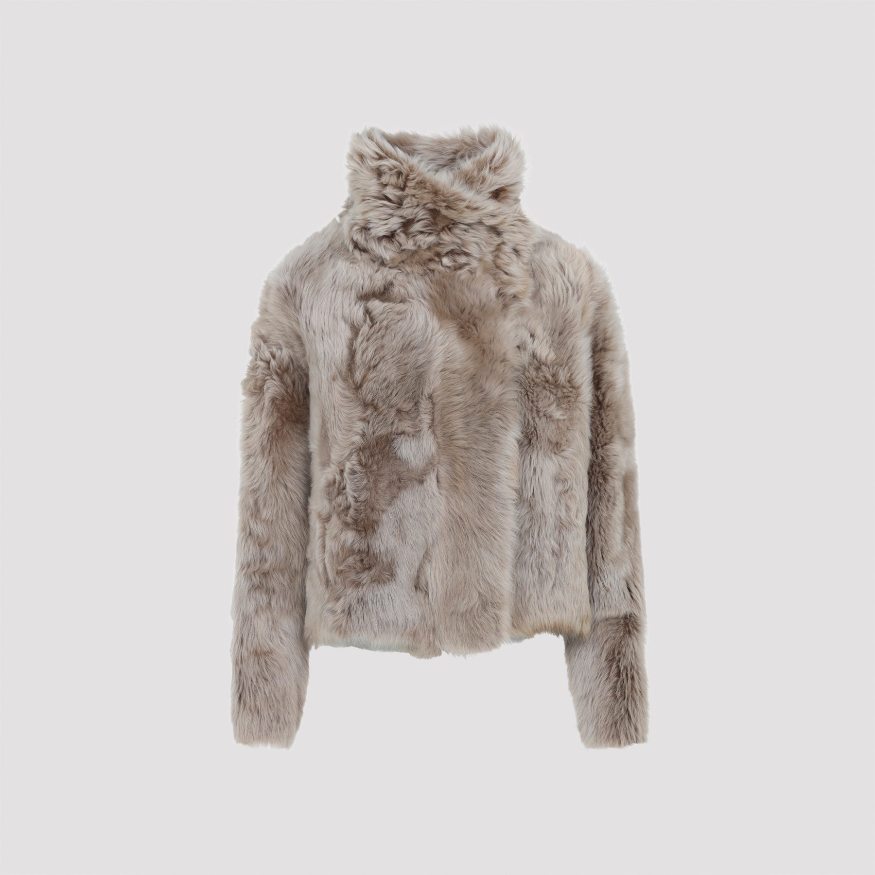 YVES SALOMON Lamb Leather Down Jacket for Men