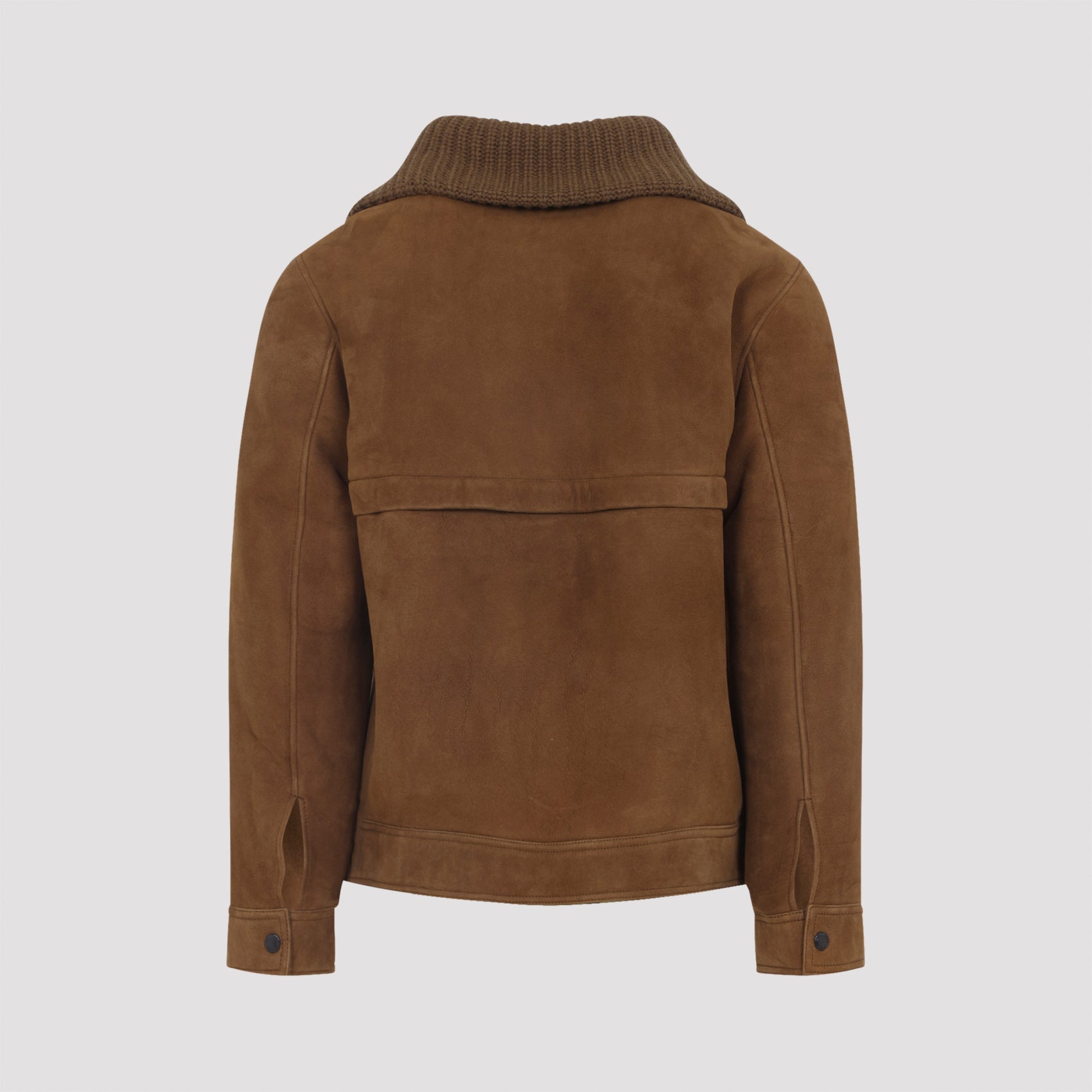 YVES SALOMON Men's Lamb Leather Down Jacket